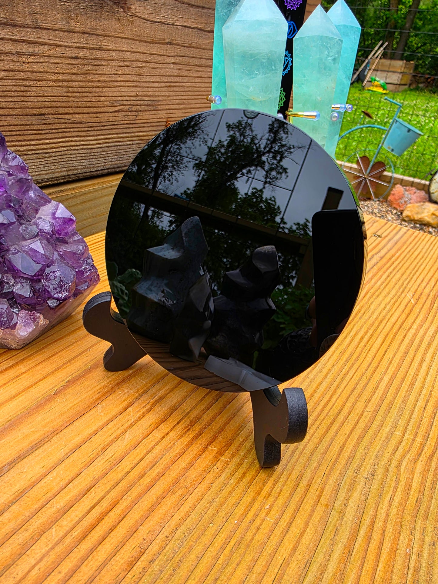 Obsidian Slab Mirror