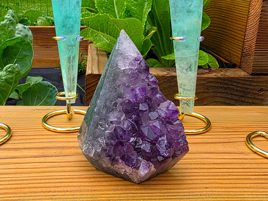 Amethyst Agate Diamond Tower