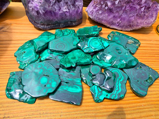 Malachite Freeform Slabs - Small