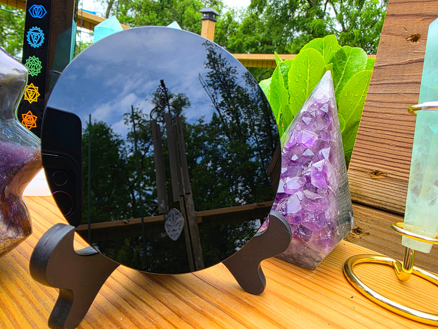 Obsidian Slab Mirror